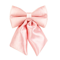 Pink Crystal Dog Collar And Leash With Wedding Ribbons