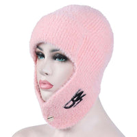Women's Wool Knitted Ear Protection Hat Warm Pullover