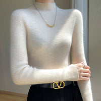 Half Turtleneck Cashmere Slim Top Sweaters Bottoming Shirt