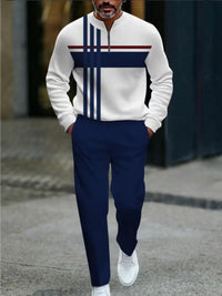 Casual Fashion Men's Long-Sleeve Pants Set