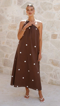 Summer Striped Print Off Shoulder Lace Up Loose Holiday Maxi Dress