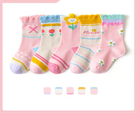 Boys And Girls Middle And Big Children's Socks Solid Color Cotton Students