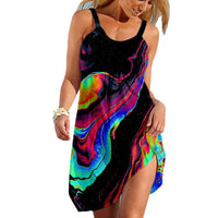 Womens Stylish Sassy Camisole Print Dress