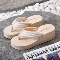 Women's Ultra-High Heel Flip-Flops Summer New Style Non-Slip Slope
