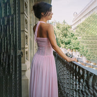 Women's Solid-color Cross-border Backless Dress