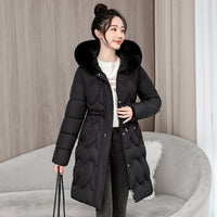Women's Waist Slimming Fur Collar Cotton Coat