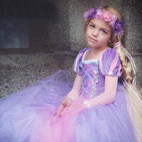 New Christmas Rapunzel Sophia Girls Dress Costume