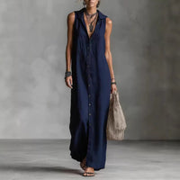 Sleeveless Long Dress Women's One-piece Dress
