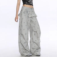 Loose Straight Wide Leg Casual Trousers