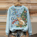 Womens Casual Printed Sweatshirt Top