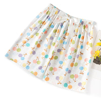 Women's Cotton Silk Pajama Pants Summer Thin Shorts Loose Casual