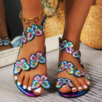 Women's Butterfly-Decorated Flat Sandals