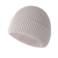 Thickened Knitted With Cotton Flip-up Lining, Outdoor Sports Ski Warm Hat