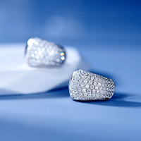 Pave-set Light-luxury Earrings Womens American Style