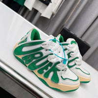 Round Colorblock Casual Sneakers Bread Shoes