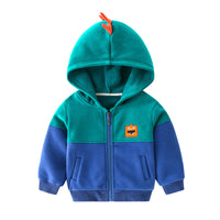 Children's Hooded Jacket And Fleece Boy Sweater