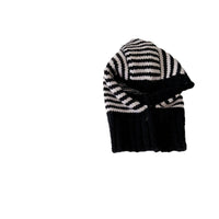 Childrens Contrast-Color Striped Knitted Hat