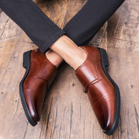 Men's British Slip On Plus Size Leather Shoes