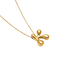 New Titanium Steel 18K Gold-Plated 26-Letter Necklace For Women