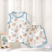 Casual New Children's Vest Suit Summer Cotton