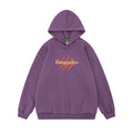 Simple Embroidered Letter Hooded Sweater For Men