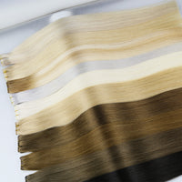 Second Generation Hand-knitted Hair Weft White Hair Extension Braid Real Hair