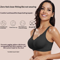 Plus-size Anti-sag Seamless Wavy-edge Lingerie