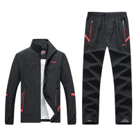 New Spring And Autumn Long-sleeved Casual Sports Suit Men's Middle-aged And Elderly Running Sportswear Dad Outfit