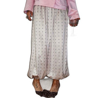 Versatile White Polka-Dot Pants For Women