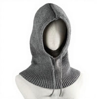 Woolen Warm Scarf Integrated Couple Ear Protection Knitted Hat