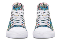 Printed Couple High Top Canvas Shoes