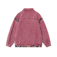 Heavy Industry Washed And Worn Stitching Edging Denim Jacket