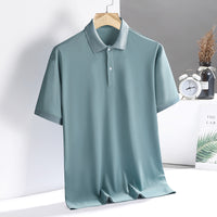Lapel Half Sleeve Dad's Business Casual Clothes