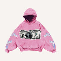 Fashion Casual Printed Polyester Sweater