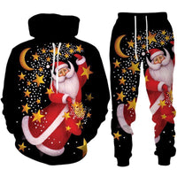 Fashionable Sporty Long-sleeve Pullover Hoodie Set