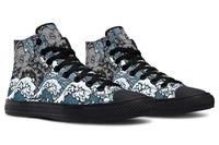 Printed Couple High Top Canvas Shoes