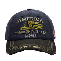 Embroidery 250th Anniversary Commemorative Hat Baseball Cap