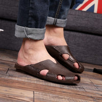 Men's Waterproof Closed Toe Flip Toe Plastic Slipper