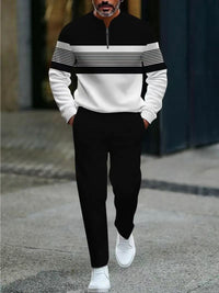 Casual Fashion Men's Long-Sleeve Pants Set