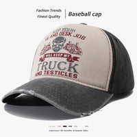 Peaked Hard Top Summer Letter Printing Stylish Baseball Cap