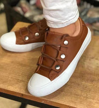 Women's Round Toe Platform Casual Viscose Shoes
