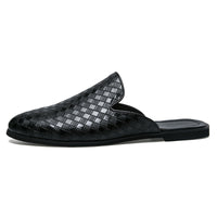 Men's Breathable Leather Shoes With Half Support