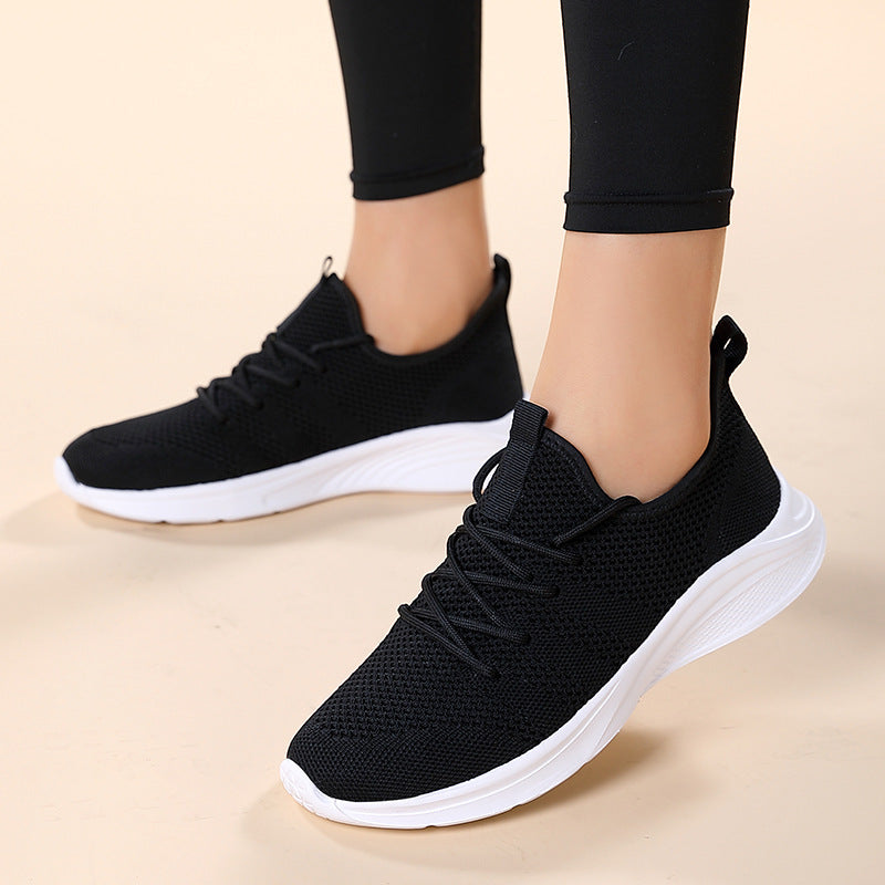 Women's Fly Woven Mesh Casual Shoes Non-slip Wear-resistant