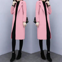 New Autumnwinter Wool Coat, Mid-length, Loose-fit, Korean Style