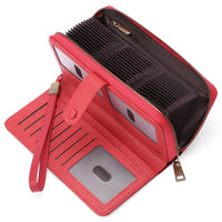 Expanding Card Holder Women's Long Wallet Passport Bag
