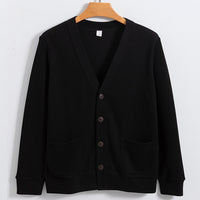 Machine Washable Xinjiang Cotton V-neck Sweatshirt Men