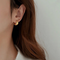 French Gold Ear Ring New Niche Design Fashionable Earrings