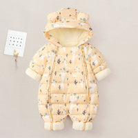 Winter Thickened Plus Velvet Children's One-piece