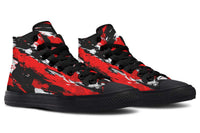 Printed Couple High Top Canvas Shoes