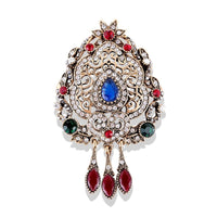 Baroque-style Vintage Crystal Brooch For Men And Women